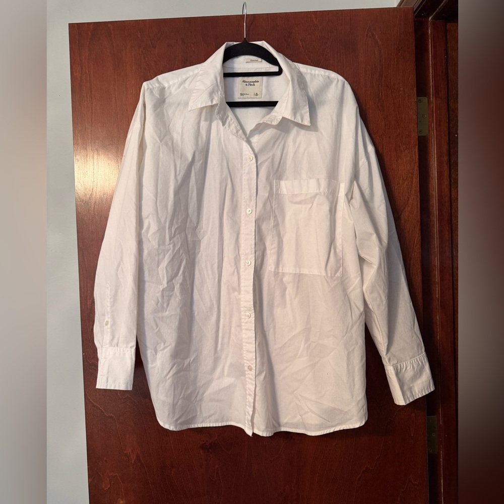 Abercrombie & Fitch White Button Down Shirt